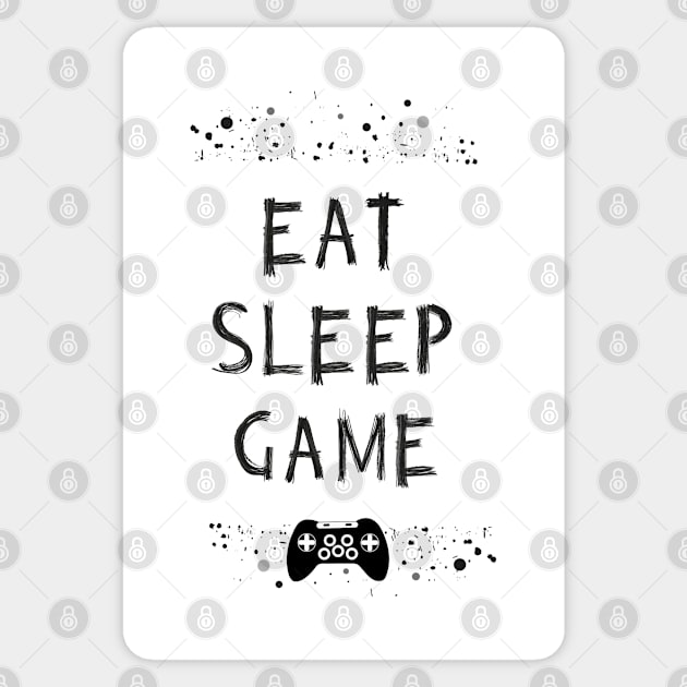 Eat, sleep, game Sticker by GULSENGUNEL